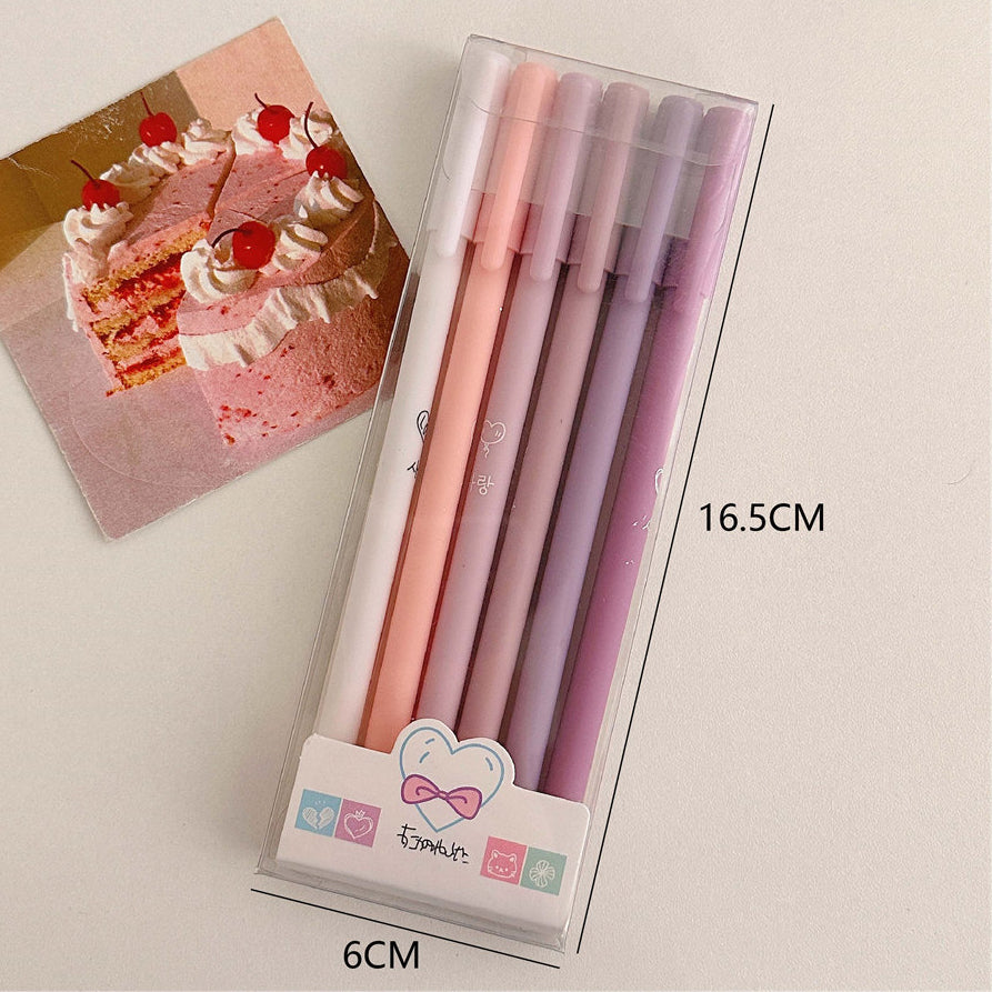 Wholesale Plastic Black Gel Pen Set A Box of 6